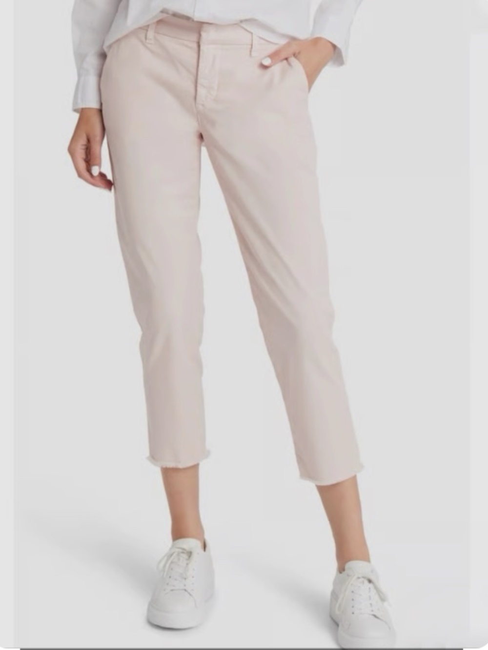 Frank & Eileen Wicklow Relaxed Fit Straight Leg Chino Pants Blush Pink Size 10